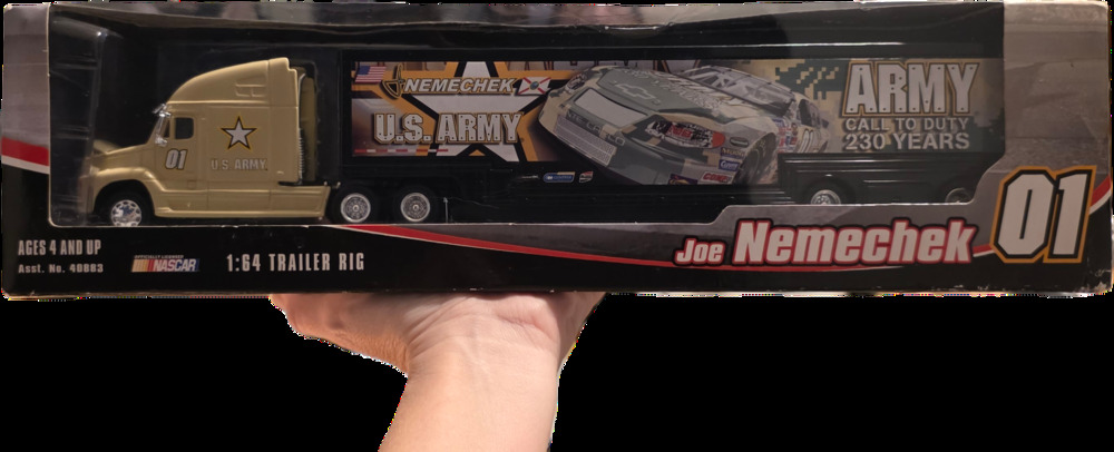 Joe Nemechek #01 U.S. Army 1:64 Trailer Rig Hauler Nascar Winner's Circle